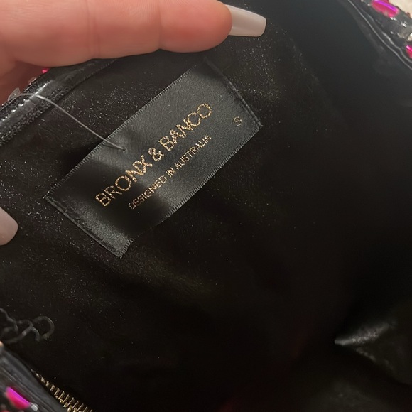 Bronx and Banco Purple Sequin Strapless Dress - Picture 4 of 5